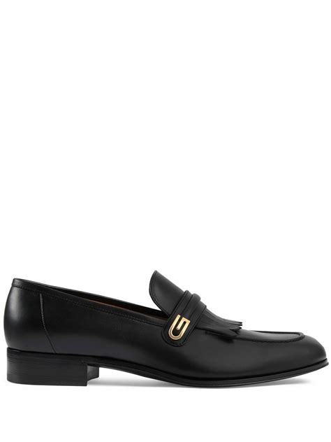 gucci g loafers|gucci fringe loafer.